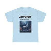 Autumn is coming: Fall Vibes T-shirts | Deer Drinking Brook Leaves Cha