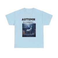 Autumn is coming: Fall Vibes T-shirts | Deer Drinking Brook Leaves Cha