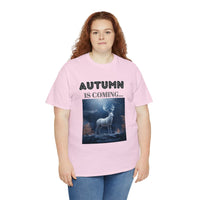 Autumn is coming: Fall Vibes T-shirts | Deer Drinking Brook Leaves Cha