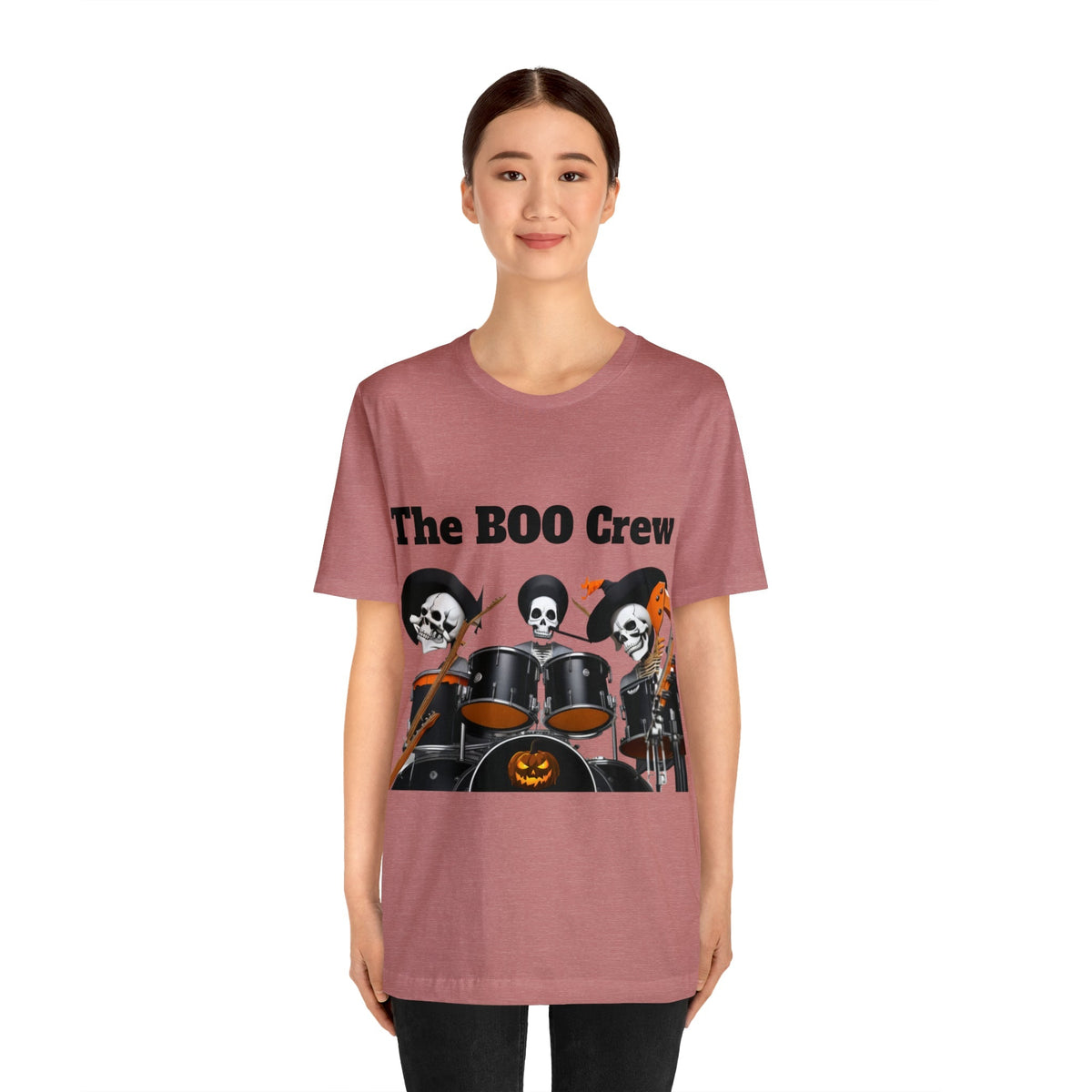 Halloween Boo Crew Skeletons Rock Band Unisex Jersey Short Sleeve Men'