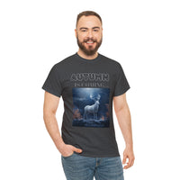 Autumn is coming: Fall Vibes T-shirts | Deer Drinking Brook Leaves Cha
