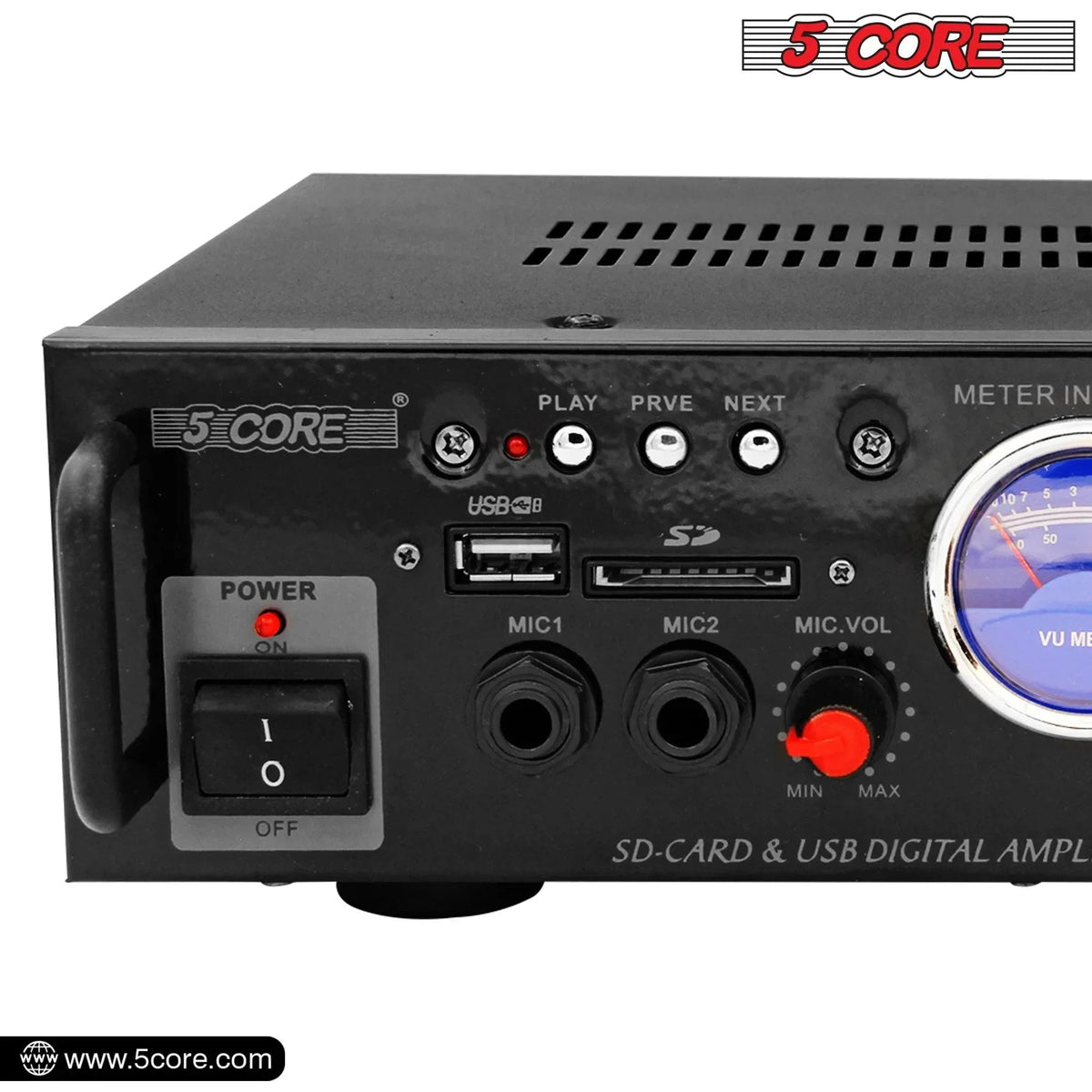 5Core Dual Channel Amplifier Car Audio System 300W Audio Reciver Car - Snagva
