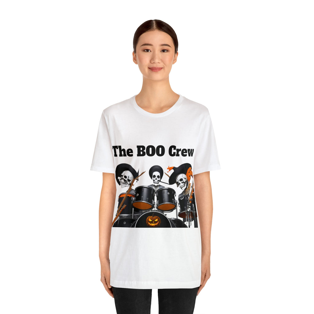 Halloween Boo Crew Skeletons Rock Band Unisex Jersey Short Sleeve Men'