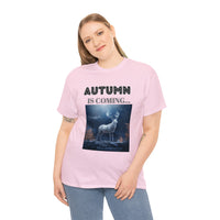 Autumn is coming: Fall Vibes T-shirts | Deer Drinking Brook Leaves Cha