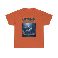 Autumn is coming: Fall Vibes T-shirts | Deer Drinking Brook Leaves Cha