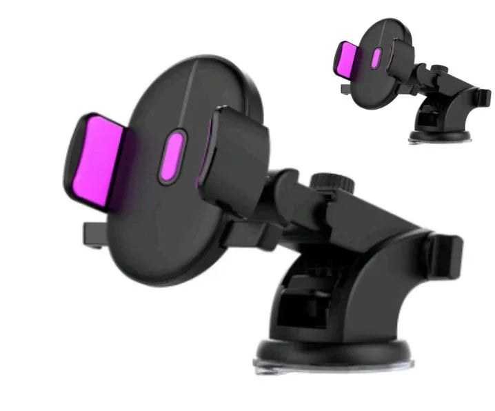 Car Phone Holder Long Rod Telescopic Car Dashboard Suction Cup Type - Snagva