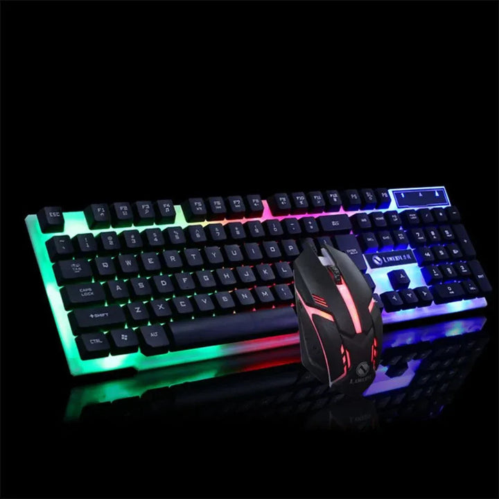 Gaming Keyboard Mouse Glowing Set - Snagva