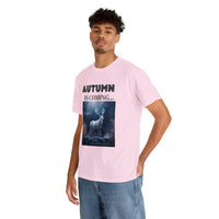 Autumn is coming: Fall Vibes T-shirts | Deer Drinking Brook Leaves Cha