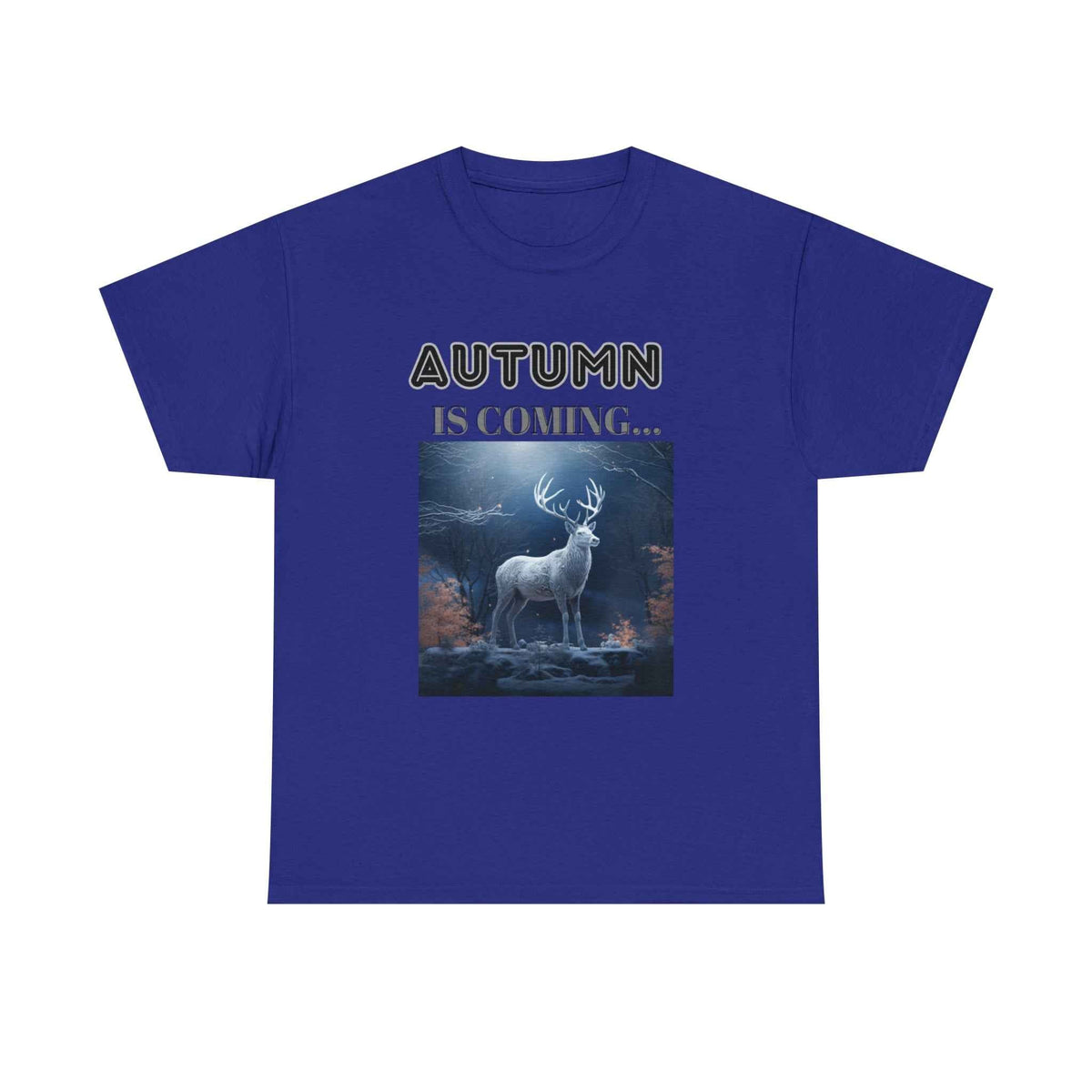 Autumn is coming: Fall Vibes T-shirts | Deer Drinking Brook Leaves Cha