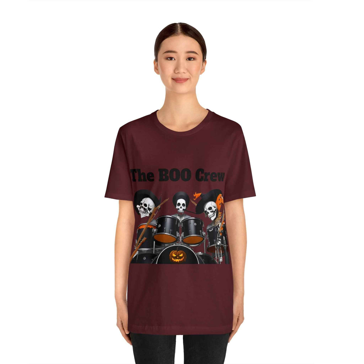 Halloween Boo Crew Skeletons Rock Band Unisex Jersey Short Sleeve Men'