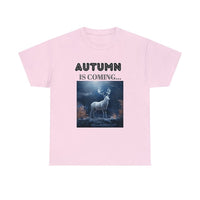 Autumn is coming: Fall Vibes T-shirts | Deer Drinking Brook Leaves Cha