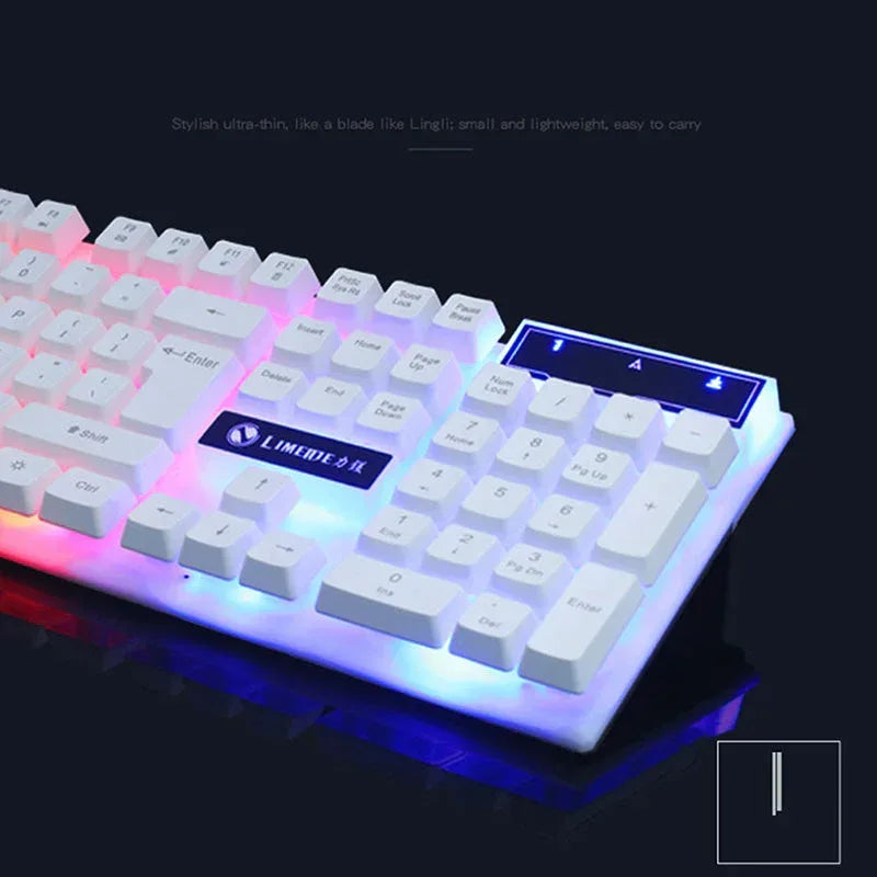 Gaming Keyboard Mouse Glowing Set - Snagva