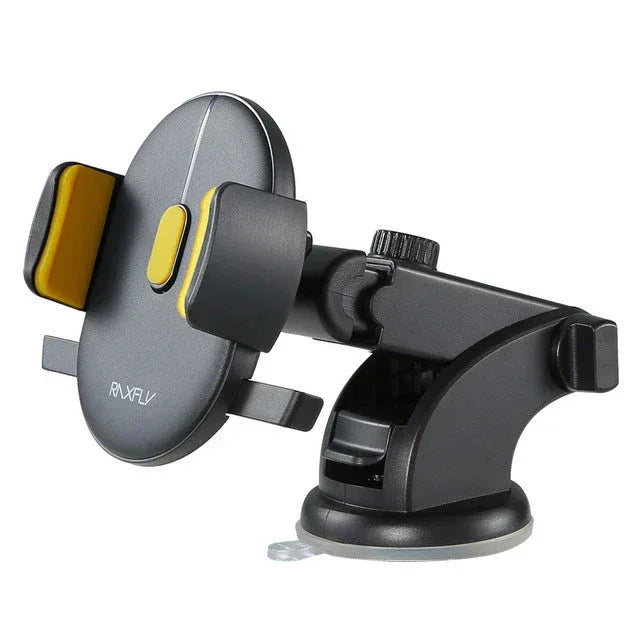 Car Phone Holder Long Rod Telescopic Car Dashboard Suction Cup Type - Snagva