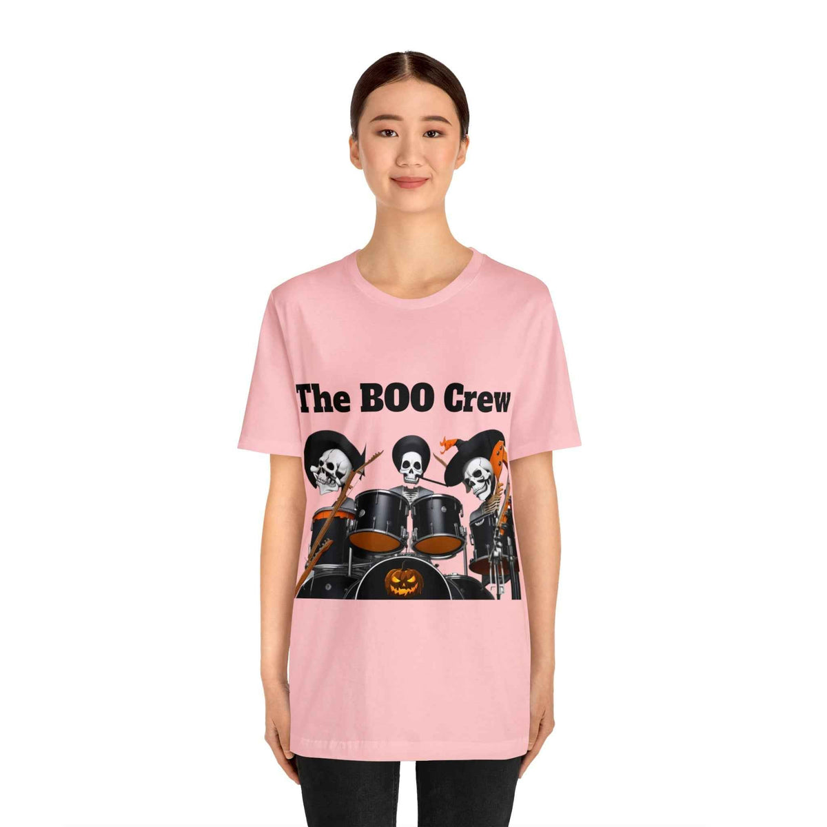 Halloween Boo Crew Skeletons Rock Band Unisex Jersey Short Sleeve Men'
