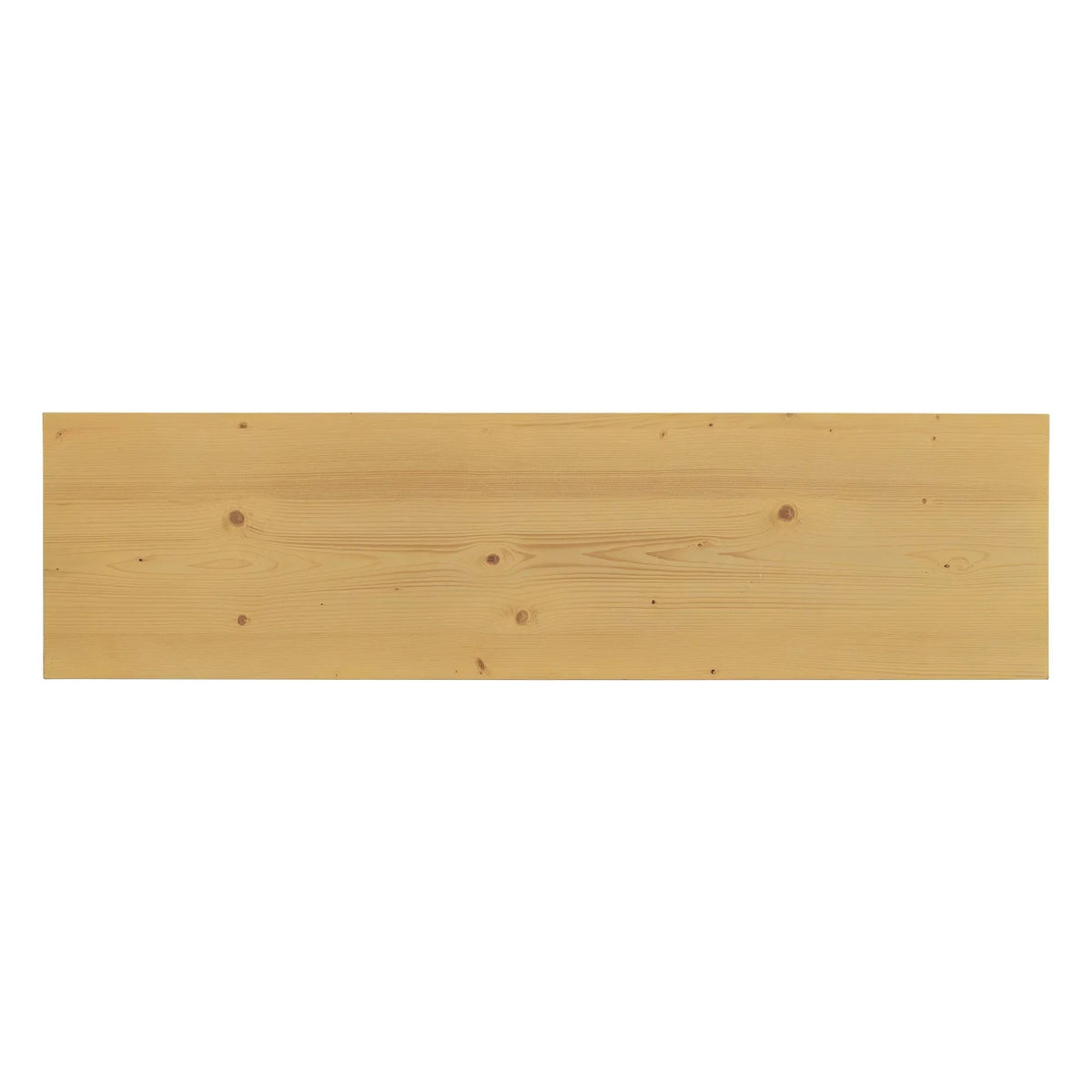 Detailed shot of entrance table showing natural wood grain and texture.