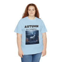 Autumn is coming: Fall Vibes T-shirts | Deer Drinking Brook Leaves Cha