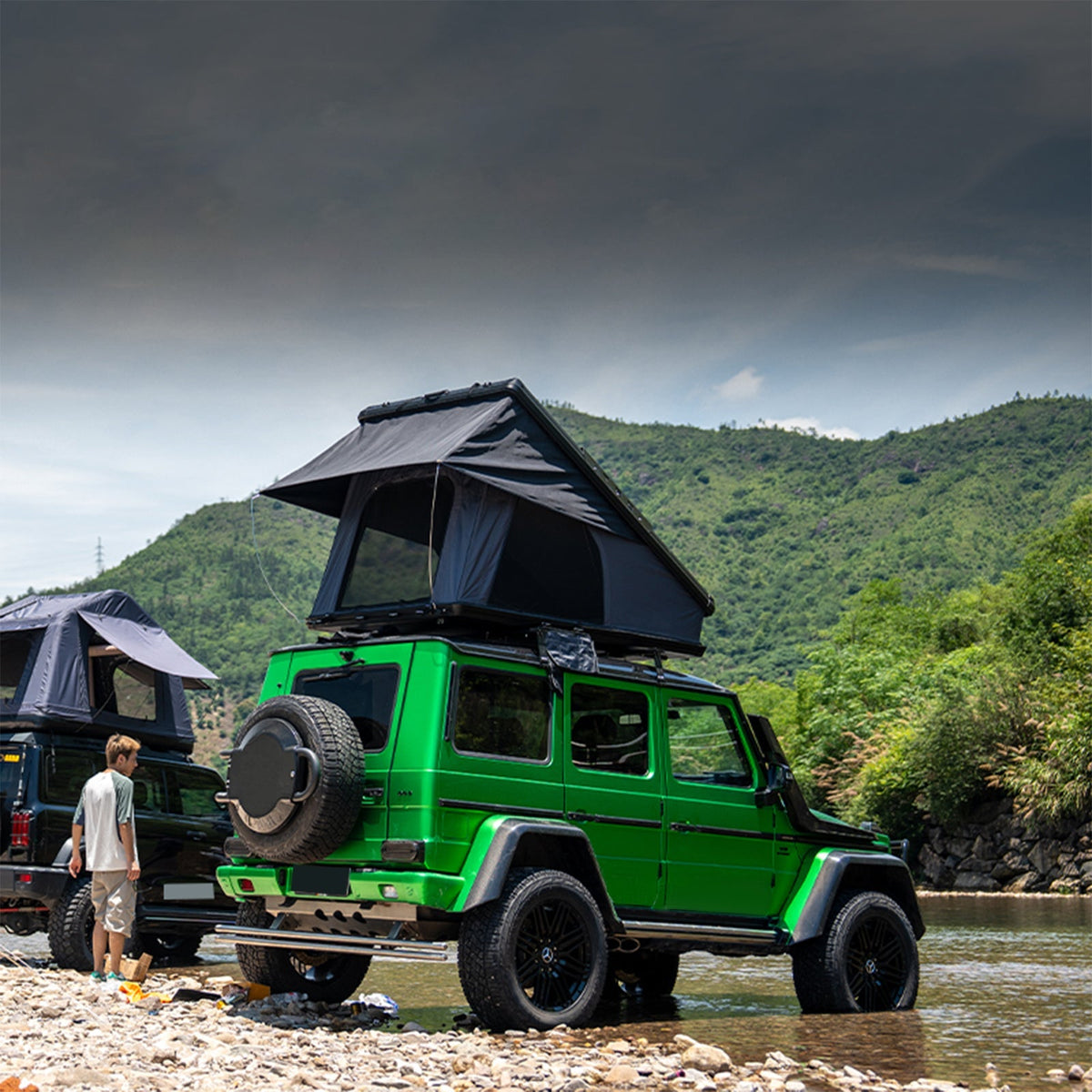 Roof Top Tent Hardshell Rooftop Tent For Van SUV Truck Car Overland