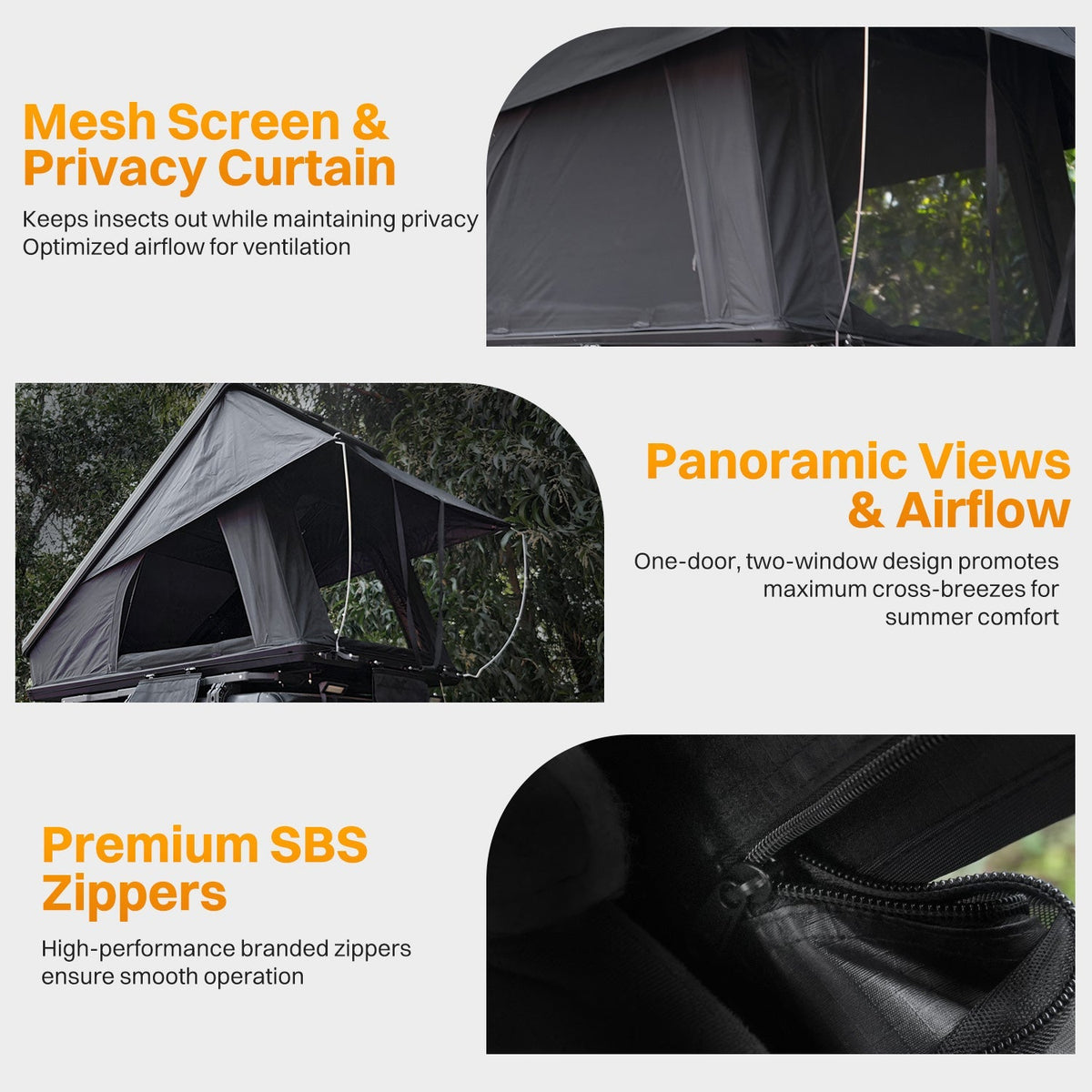 Roof Top Tent Hardshell Rooftop Tent For Van SUV Truck Car Overland