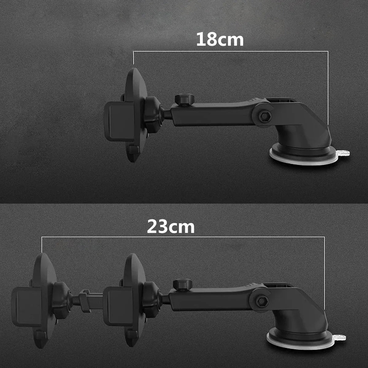 Car Phone Holder Long Rod Telescopic Car Dashboard Suction Cup Type - Snagva