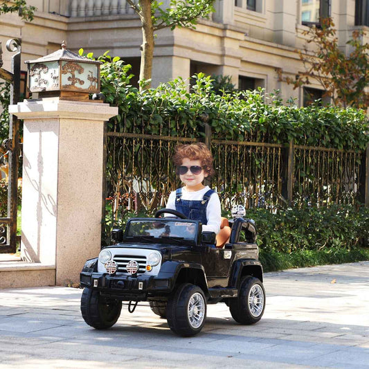 Aosom 12V Kids Electric Ride On Toy Truck Jeep Car With Remote Control
