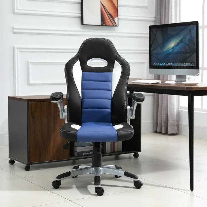 HOMCOM Racing Car Office Chair Swivel Excutive Computer Gaming Chair - Snagva