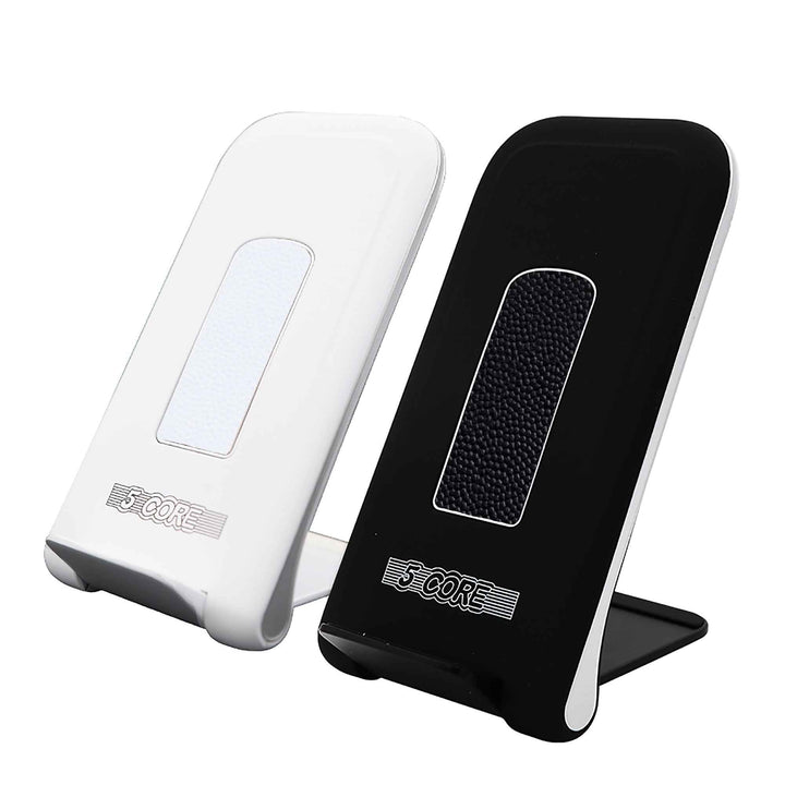 5 Core Wireless Charger 10W Max Fast Wireless Charging Pad Glass Top