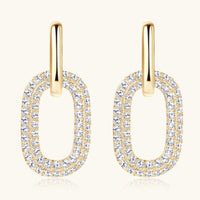 2.16 Carat Moissanite 925 Sterling Silver Earrings