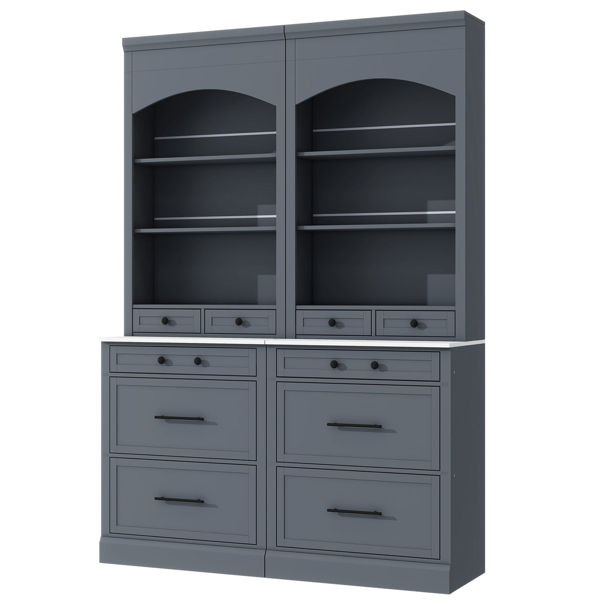 Modern 83.7inch High Kitchen Pantry, Freestanding Tall Kitchen Hutch