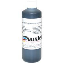 Bottle of Sensient yellow pigment ink for inkjet cartridges with product label visible