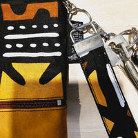 Handmade Phone Bag and Keyfob Set  | African Ankara Print Fabric |