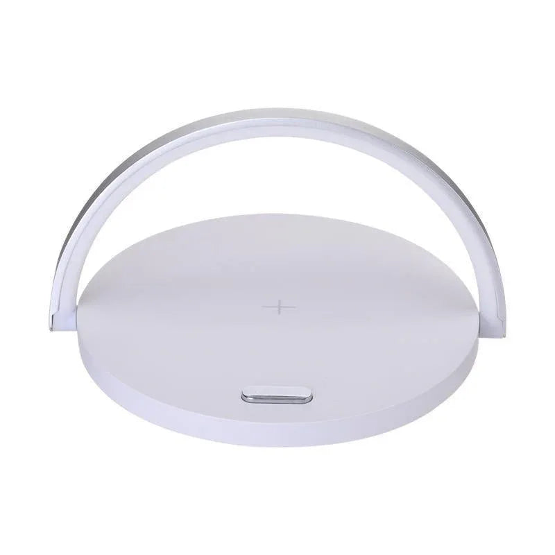 Wireless charger block holder demonstrating automatic power shutoff feature.