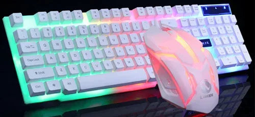 Gaming Keyboard Mouse Glowing Set - Snagva