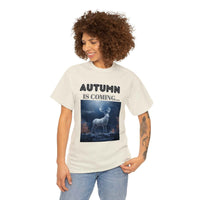 Autumn is coming: Fall Vibes T-shirts | Deer Drinking Brook Leaves Cha