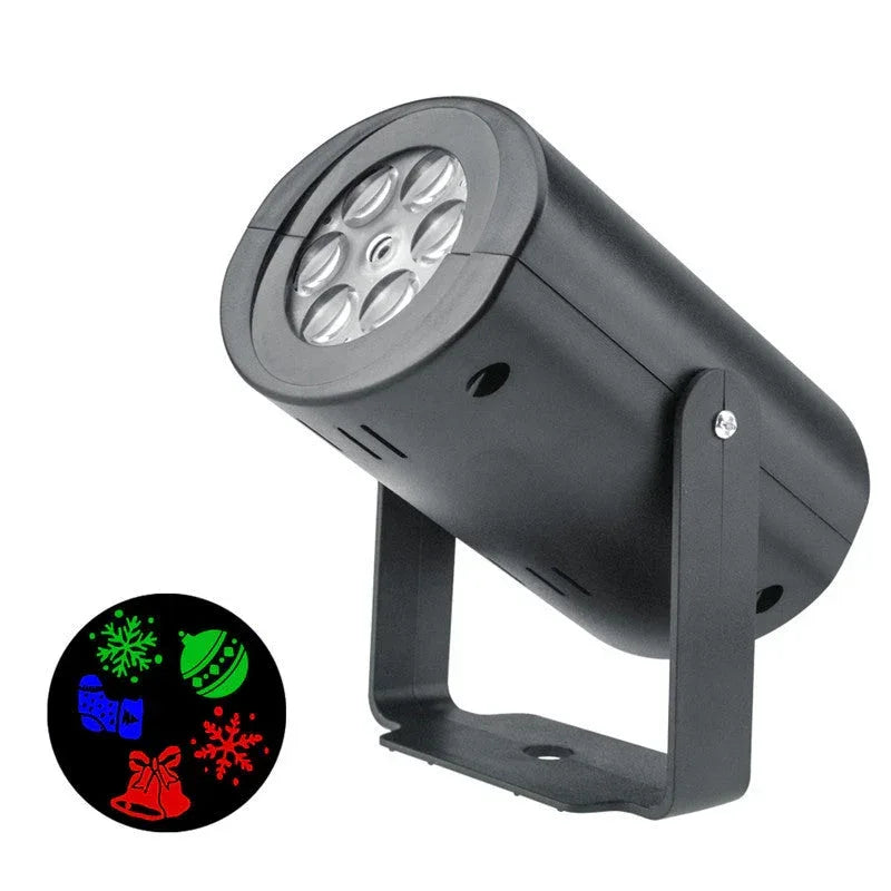 Christmas Pattern LED Laser Projector Colorful Projector - Snagva