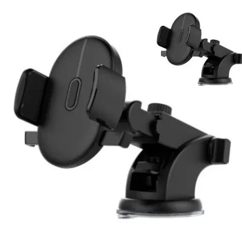 Car Phone Holder Long Rod Telescopic Car Dashboard Suction Cup Type - Snagva