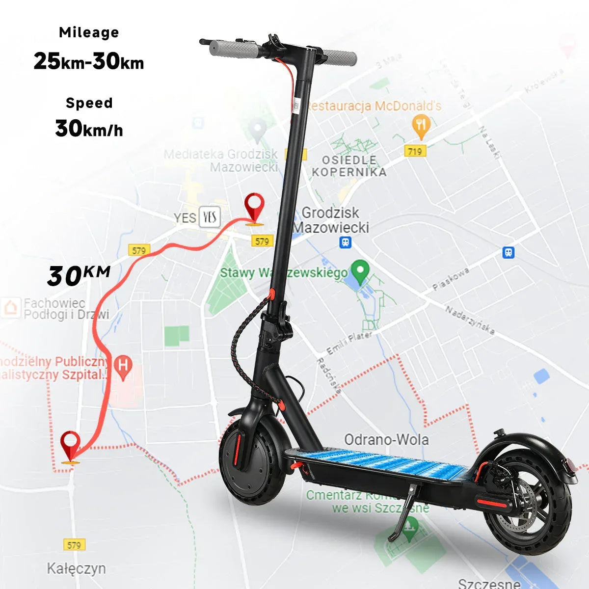 VoltStrider™ Esprit Urban Eight – 8.5" Smart Electric Scooter DE - Snagva