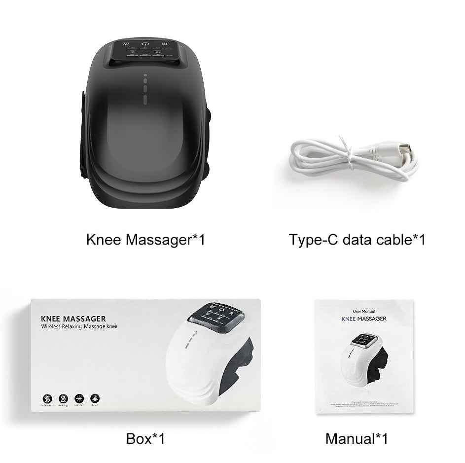 Intelligent Electric Knee Massager with Heating and Infrared Therapy - Rechargeable