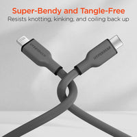 HyperGear Flexi PRO USB-C to Lightning Cable 6ft - Snagva
