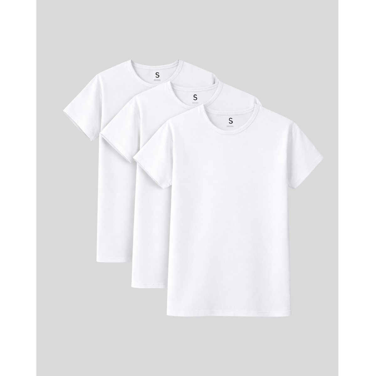 SilkCut Crew Neck T-Shirts - 3 Pack