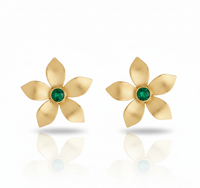 Elora Emerald Studs