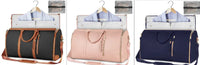 Large Capacity Travel Duffle Bag Women's Handbag Folding Suit Bag Waterproof Clothes Totes - Snagva