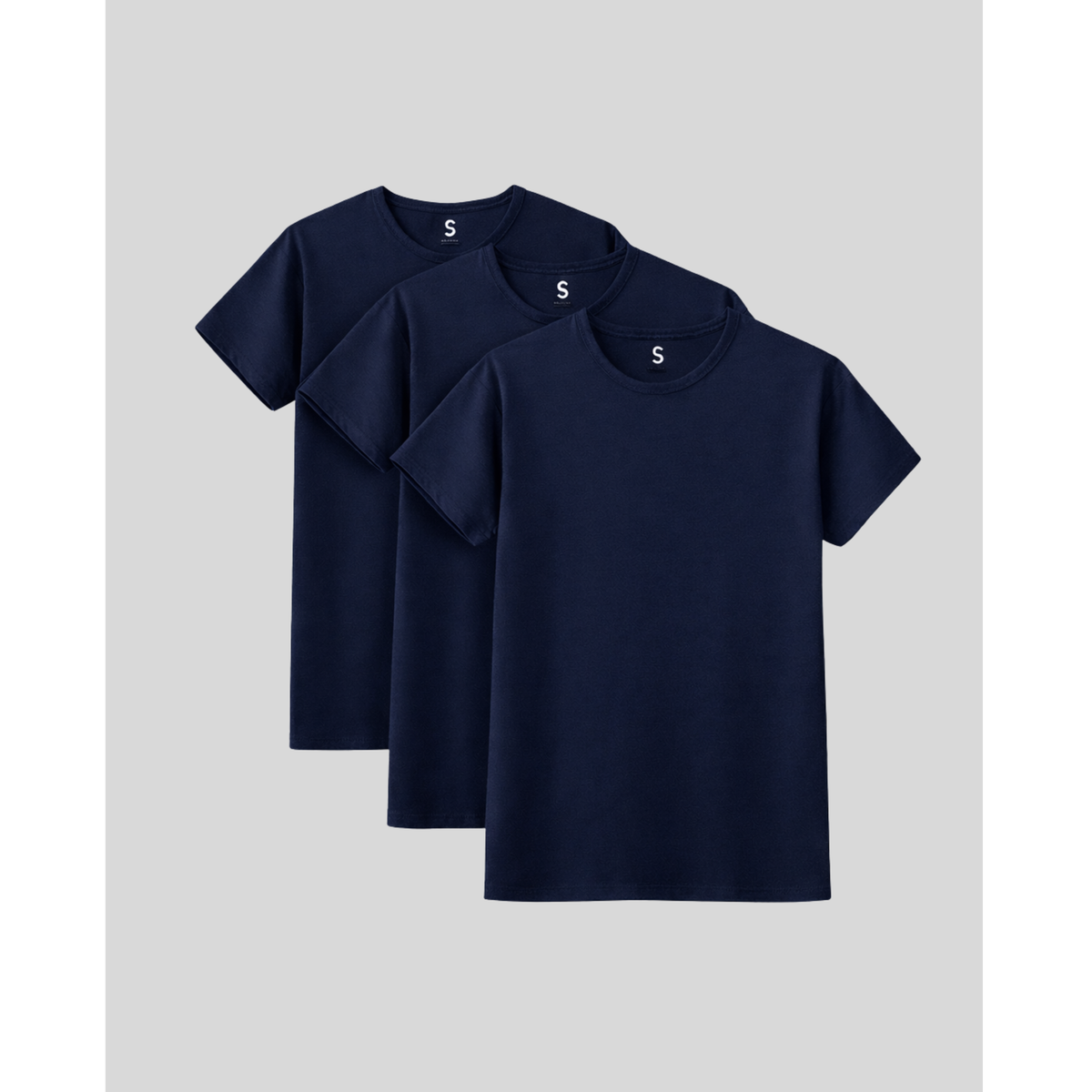 SilkCut Crew Neck T-Shirts - 3 Pack