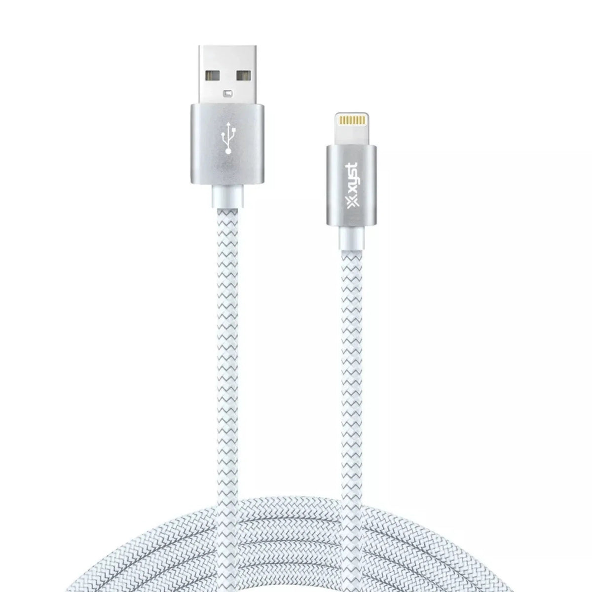 Xyst Charge and Sync USB to Lightning Braided Cable 10Ft - Snagva