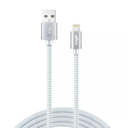 Xyst Charge and Sync USB to Lightning Braided Cable 10Ft - Snagva