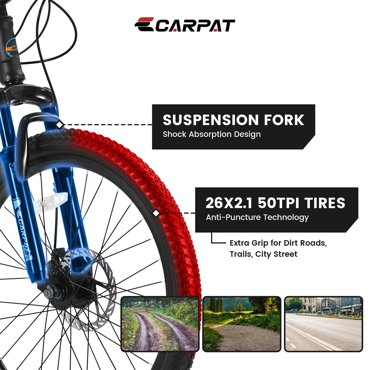TrailStar™ City-Cruizer – 26" Shimano 21-Speed Mountain Bike - Snagva