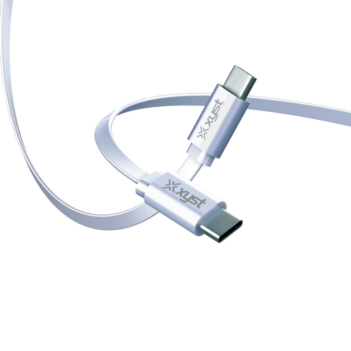 Xyst Flat USB-C to USB-C Charge and Sync Cable 4Ft - Snagva