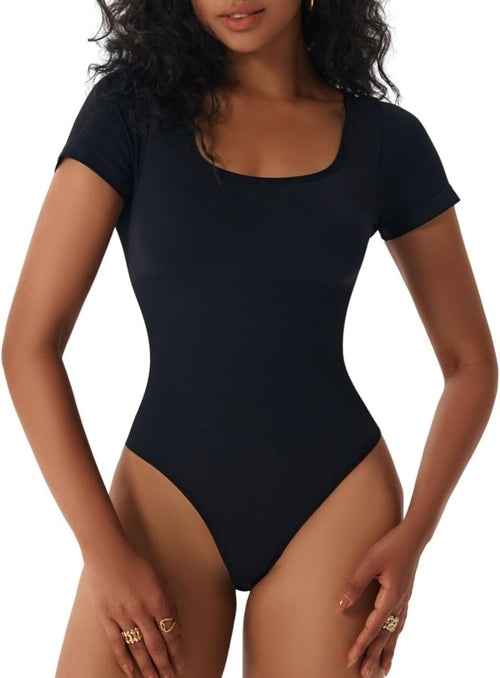 European And American Square-neck Cinched Corset Close-fitting