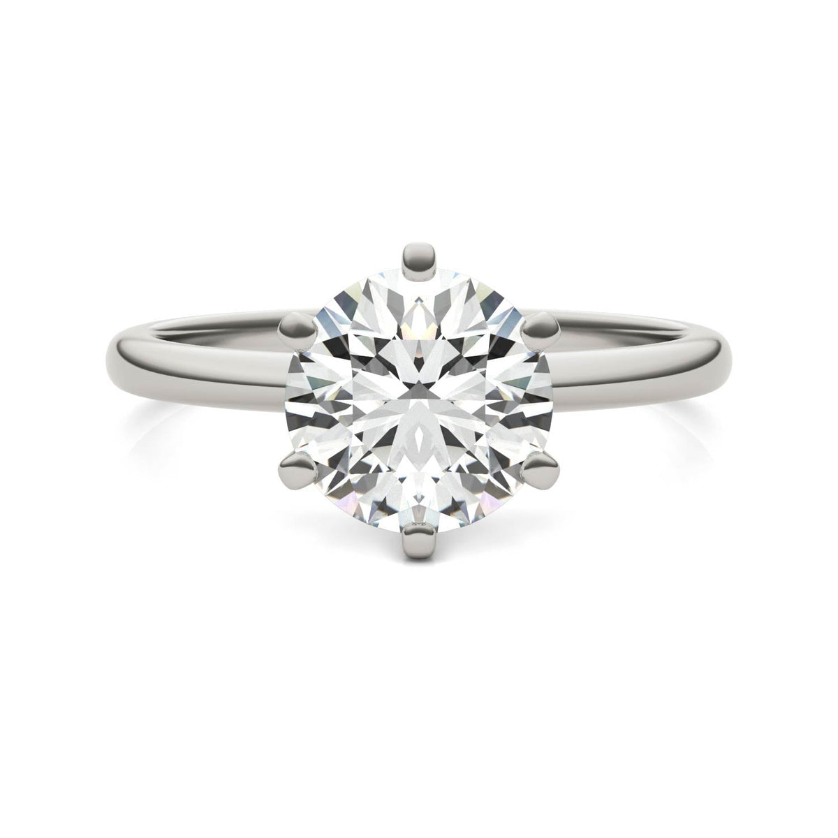 AGI Certified 3 CTW Lab Grown Diamond Solitaire Engagement Ring – G-VS