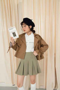 Layla Cropped Trenchcoat