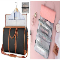 Large Capacity Travel Duffle Bag Women's Handbag Folding Suit Bag Waterproof Clothes Totes - Snagva